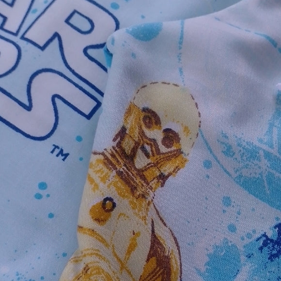 “1977 Star Wars Patchwork Shorts – Featuring Darth Vader, Leia, and More | Boom