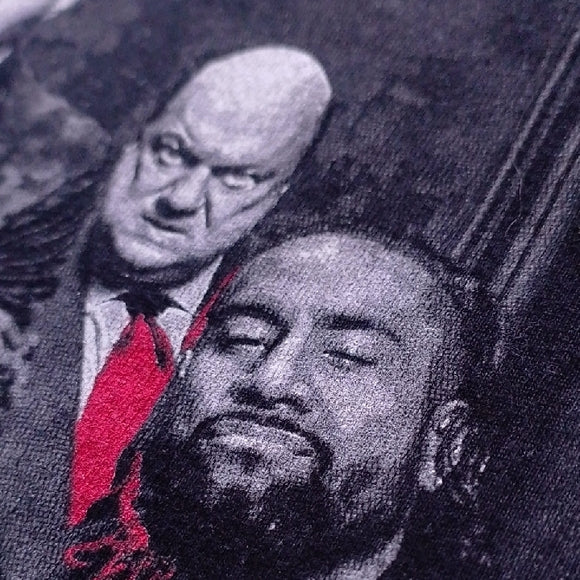 ☝️ WWE THE BLOODLINE ROMAN REIGNS JEY USO Paul Heyman T-Shirt ☝️