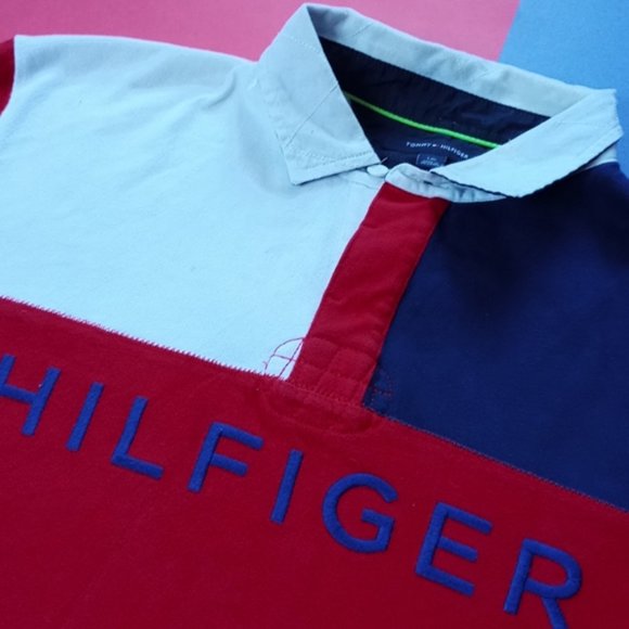 Tommy Hilfiger Large Graphic Long-Sleeve Polo Shirt