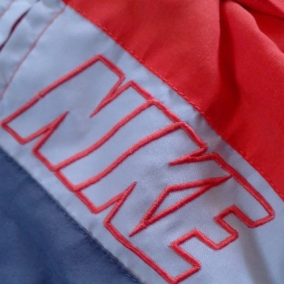 Nike Kids Red and Gray Windbreaker Jacket