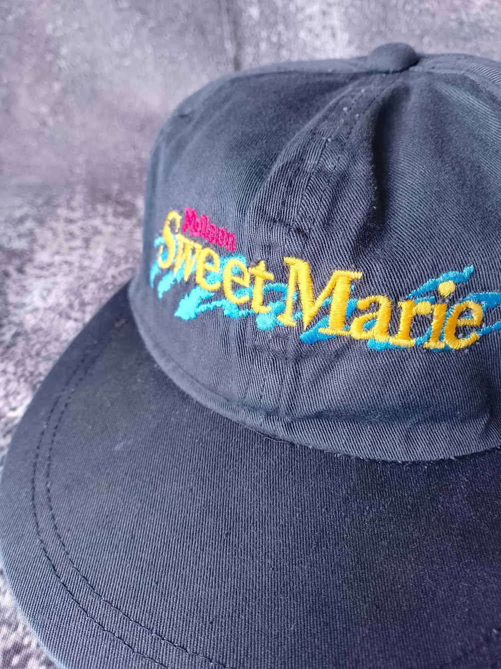 Vintage 90s Sweet Marie Embroidered Black Baseball Cap