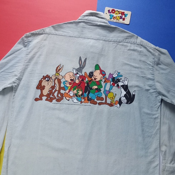 Vintage 1992 Looney Tunes Button Up Shirt Unisex