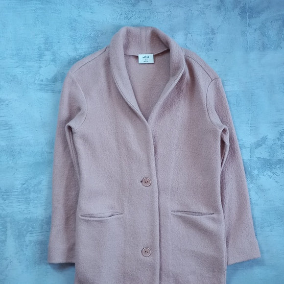 Wilfred Dujardin Jacket Long 100% Merino Wool Cardigan Jacket