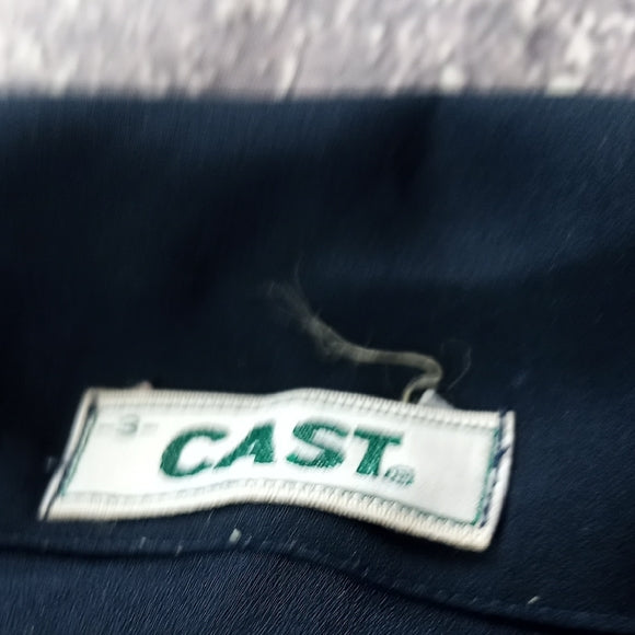 Men's Black Shirt with Blue Accents