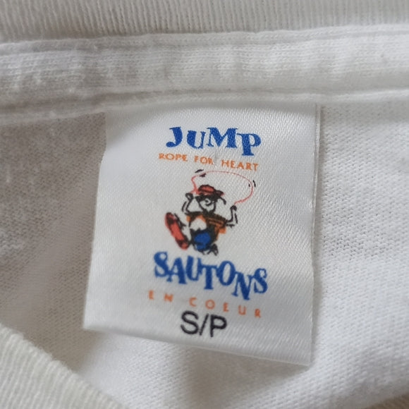Vintage 2000 Official Jump Rope For Heart Heart And Stroke Foundation T-Shirt