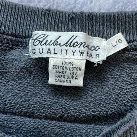 Vintage Distressed Club Monaco Crewneck Sweater Small Logo