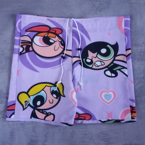 Vintage Boom Box Benny's "Power Puff Girls" Custom Patchwork Shorts – UNISEX