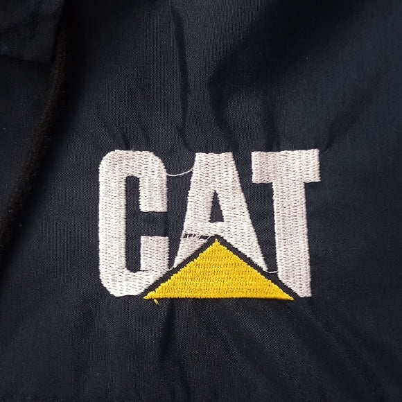 Vintage 90s Cat Equipment Big Logo Windbreaker Jacket UNISEX BLUE