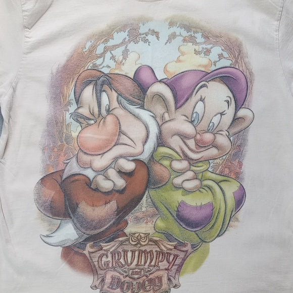 Disney Snow White Grump & Dopey Big Print T-Shirt