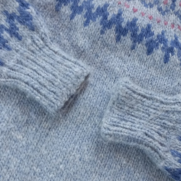Vintage 90s Hodic Pattern Big Fluffy Sweater