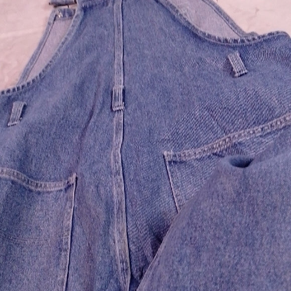 Vintage 90s NEVADA Blue Denim Overalls Workwear UNISEX