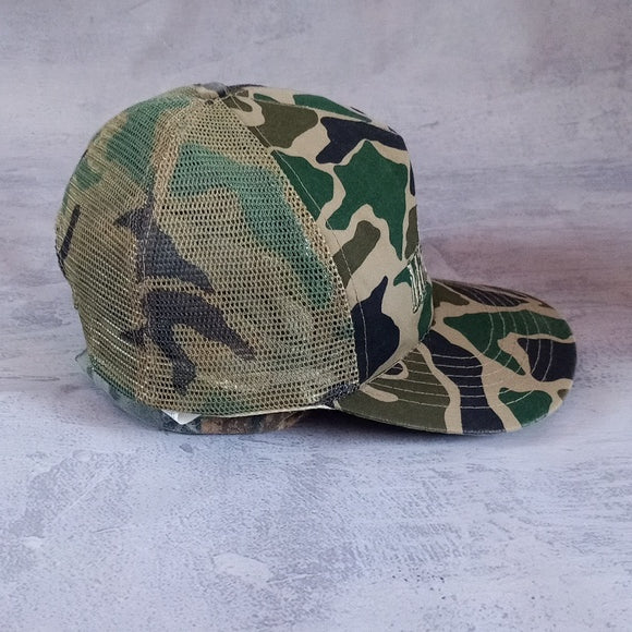 Vintage Old Milwaukee Camo Trucker Hat