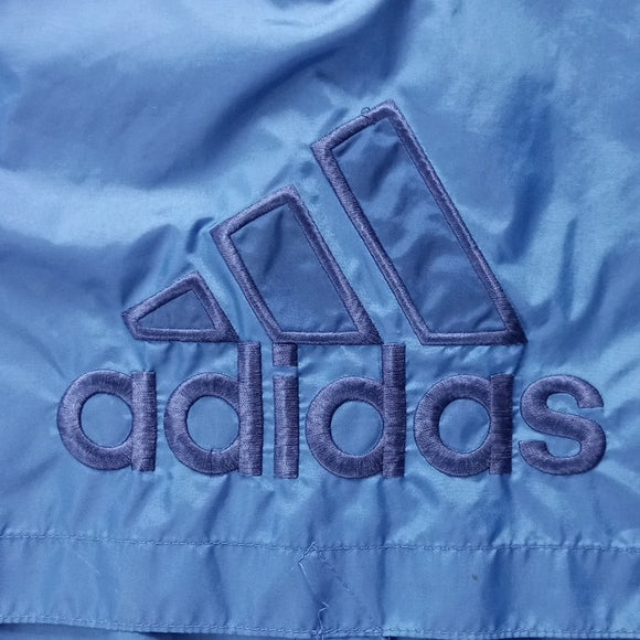 Vintage 90s Adidas Blue Essential Windbreaker Jacket Unisex