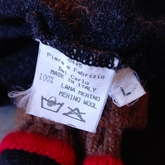 Piera e Fabrizio Del Carlo Made In Italy Merino Wool Sweater