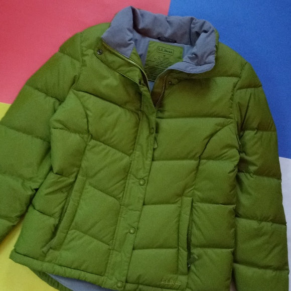 L.L.Bean Goose-down Green Puffer Jacket