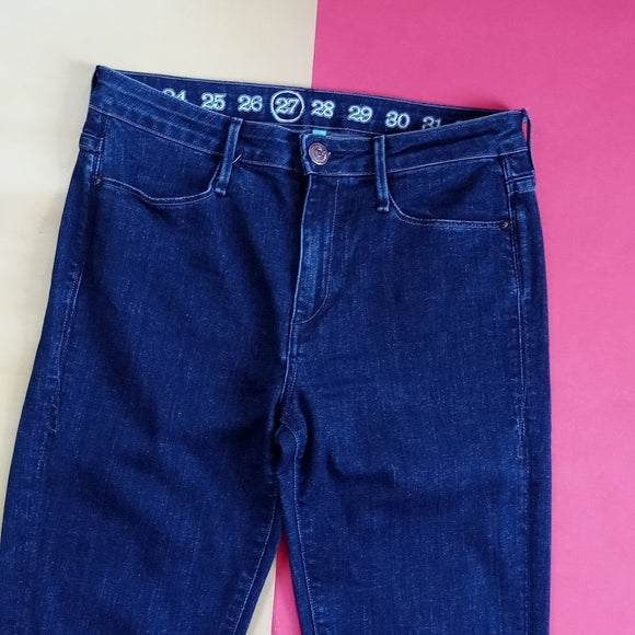 Earnest Sewn High Rise Super Slim Denim Jeans Ginger .475