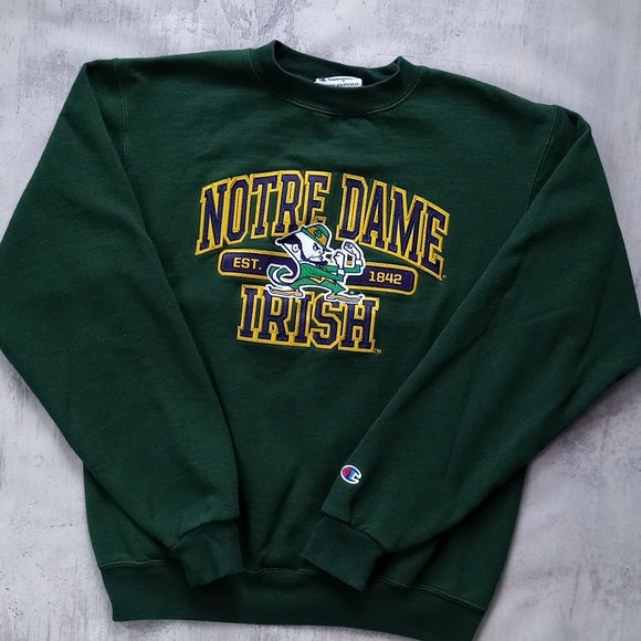Notre Dame Fighting Irish Embroidered Crewneck Sweater