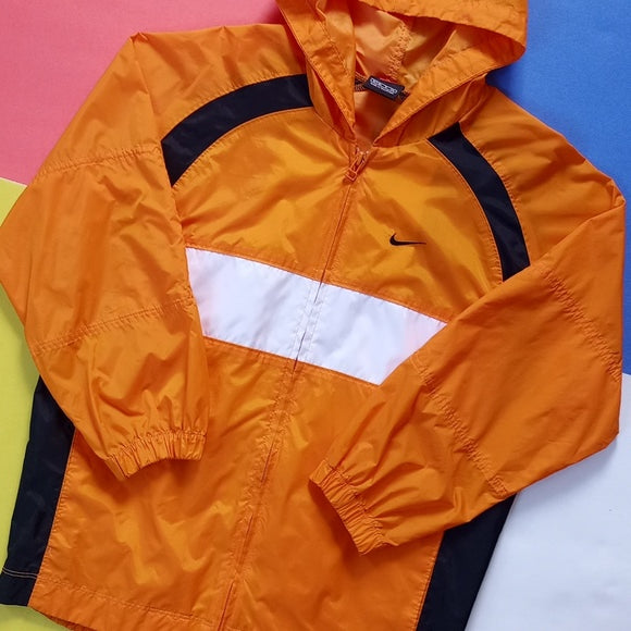 Vintage 90s Nike Essential Windbreaker Jacket Orange