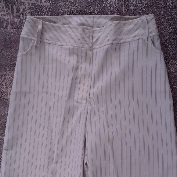Vintage 90s White Striped Cropped Pants 725 ORIGINALS
