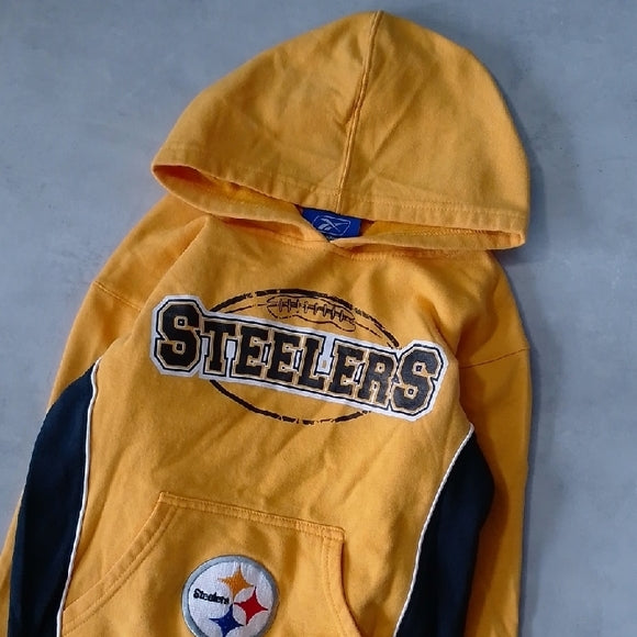 Kids Yellow and Black Steelers Hoodie