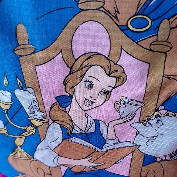 Rare Vintage 90s Disney Beauty and the Beast Pink Winter Cap/Hat