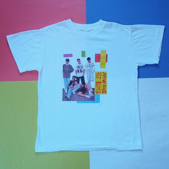 Vintage 90s New Kids On The Black Graphic Single Stitch T-Shirt