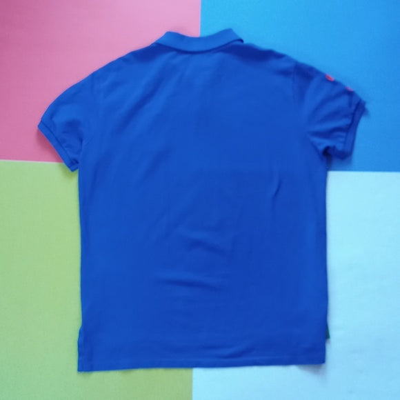 Polo By Ralph Lauren Big Pony Custom Fit #3 Blue Polo T-Shirt