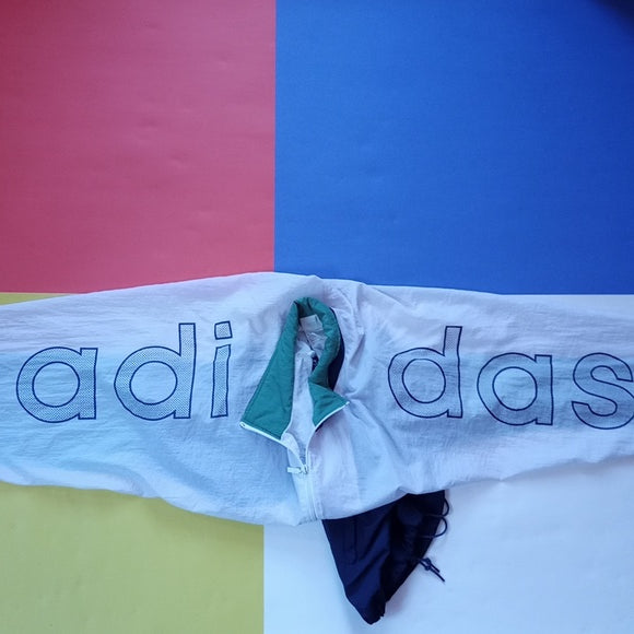 Vintage 1980s ADIDAS Pullover Windbreaker Jacket