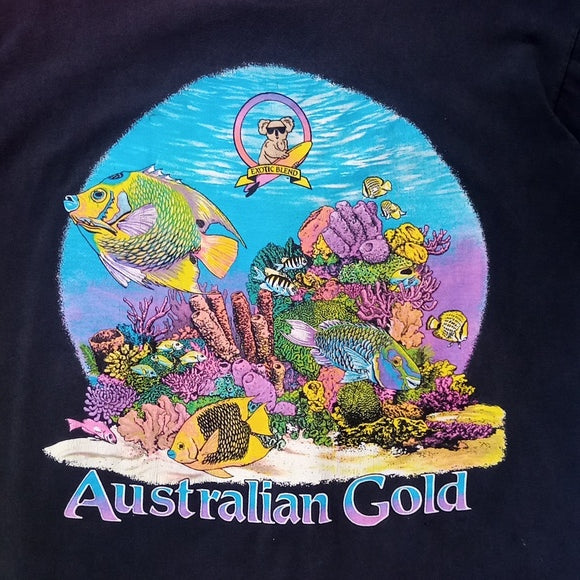 Vintage Exotic Blend Australian Gold Crew Single Stitch T-Shirt