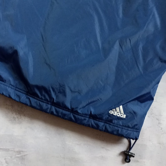 Vintage 90s Adidas Blue Stripes Blue Essential Winter Jacket