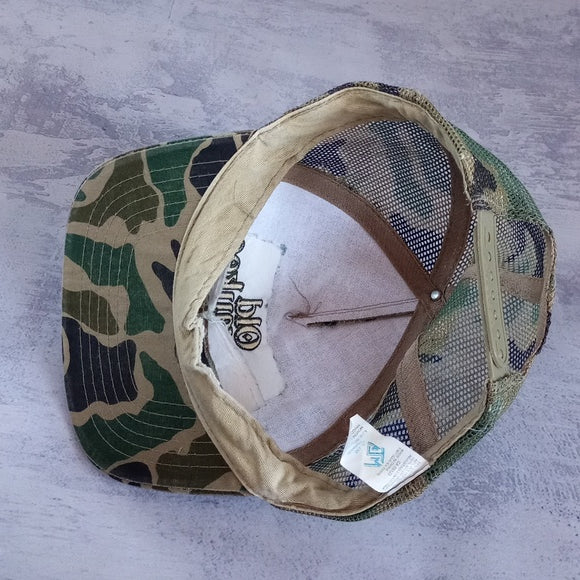 Vintage Old Milwaukee Camo Trucker Hat
