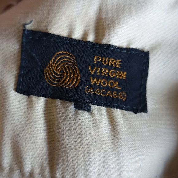 Vintage Stretch Woven By Keithmoor Wool Flare Plaid Pants UNISEX
