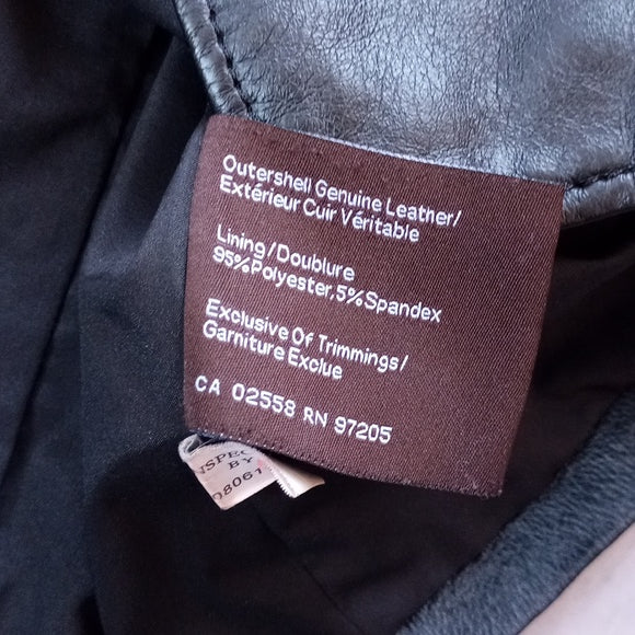 Danier Leather Jacket Button-Up