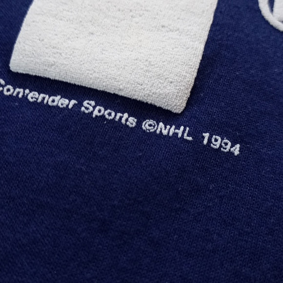 Vintage 1994 Toronto Maple Leafs NHL Hoodie Sweat Shirt Single Stitch