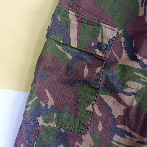 Vintage Euro Camouflage Army Cargo Denim Pants German Military