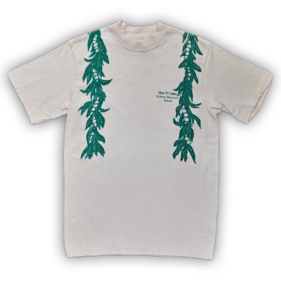 Vintage 1980s Hawaii Hui O Laka Kobe'e Museum Kaua'i Single Stitch T-Shirt Wrap
