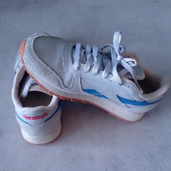 Reebok Classic Leather Dusty Warehouse Pack Grey Blue Trainers Shoes