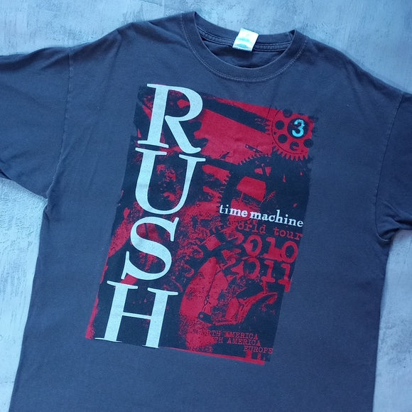 RUSH 2010-11 time Machine World Tour Graphic T-Shirt UNISEX