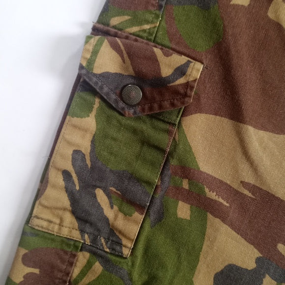 Vintage Euro Camouflage Army Cargo Denim Pants German Military