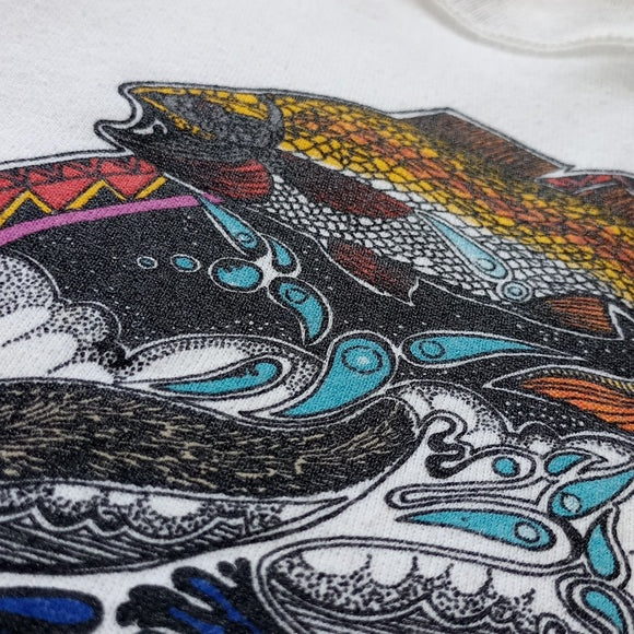 Vintage 90s Indigenous Learn & Know All About Nature Sweater Unisex