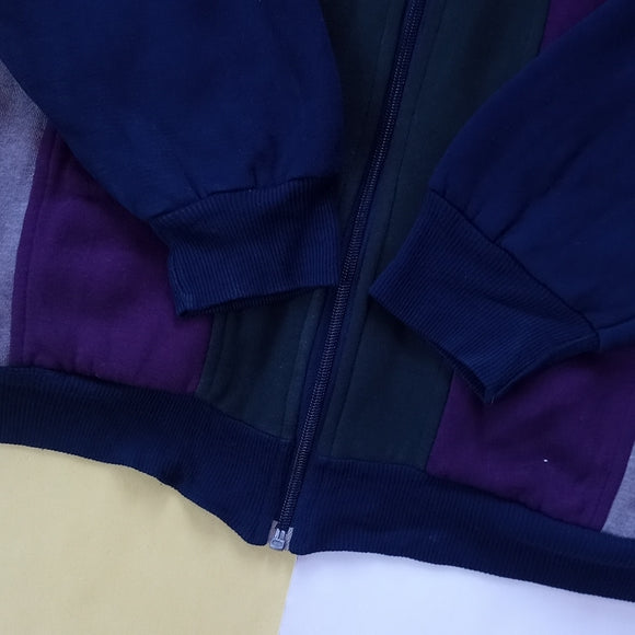 Vintage Uncle Phile Style Color Block Zip Up champions Choice Sweater UNISEX