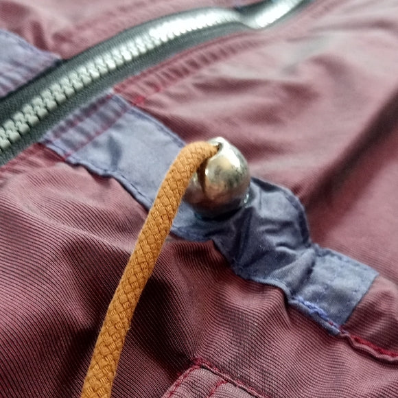 VINTAGE JOFF COLLECTION Men's Burgundy and Navy Jacket