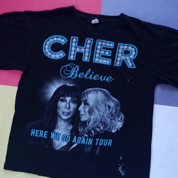 CHER Beleive Here We Go Again Tour 2019 BIG PRINT T-Shirt