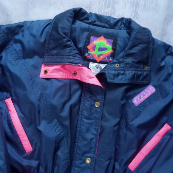 Vintage 90s Blue/Pink Essential Ski Jacket Entrant Fabric
