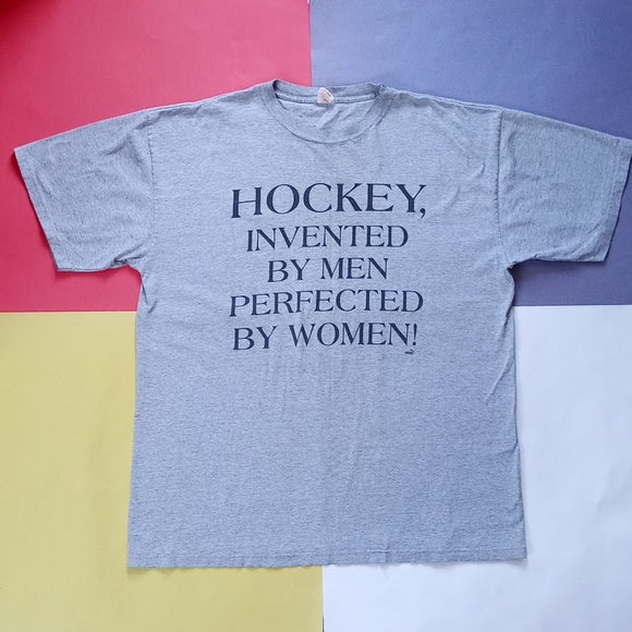 Vintage Puma HHOF Hockey Invented by Men Perfected by Women Graphic T-Shirt