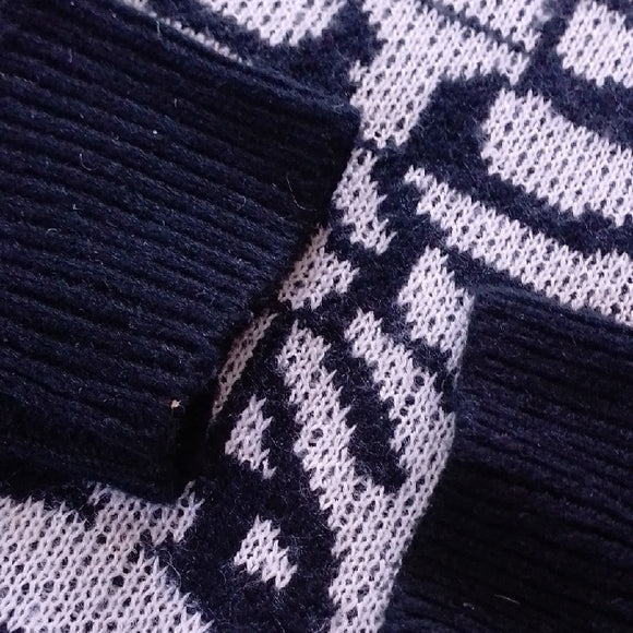 Black Skeleton Ribcage Sweater