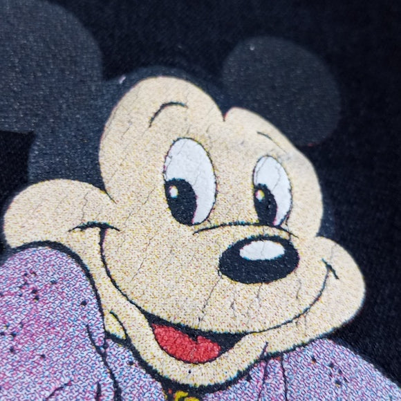 Vintage Mickey Mouse Black Denim Jeans UNISEX