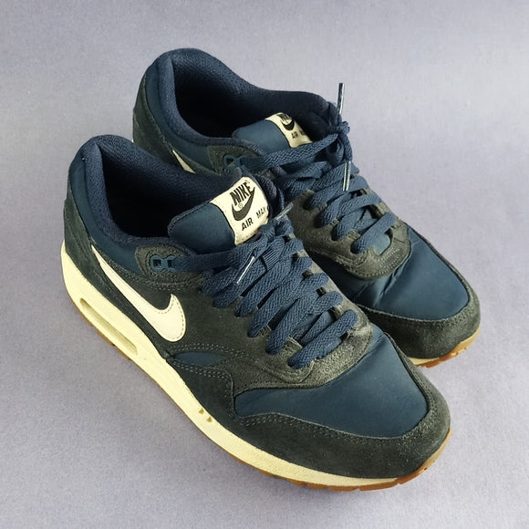 RARE Nike Air Max 1 Midnight Navy Sail Shoes 537383-411