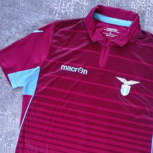 Macron Maroon and Light Blue Polo Shirt