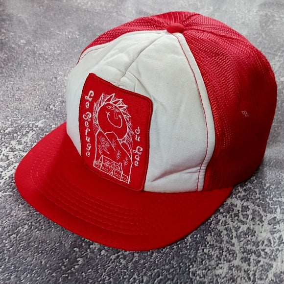 Red and White Kids Cap